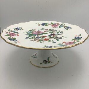 Vintage Aynsley Pembrome English Bone China Pedestal Cake Plate